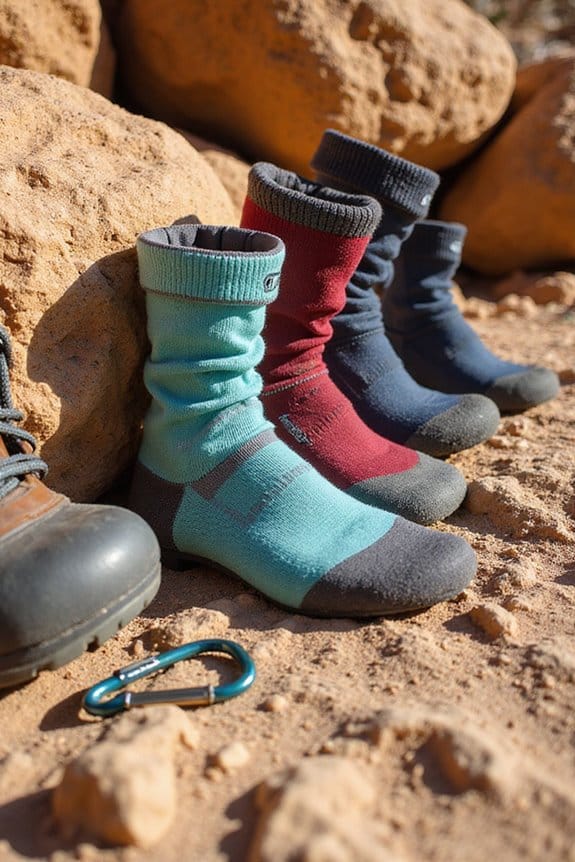 comfortable and dry hiking socks