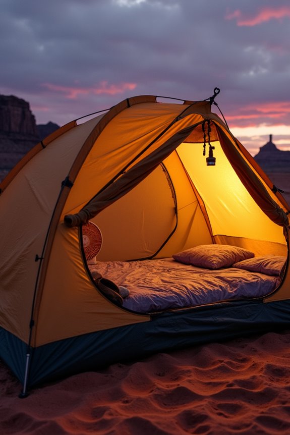 comfortable camping tent selection