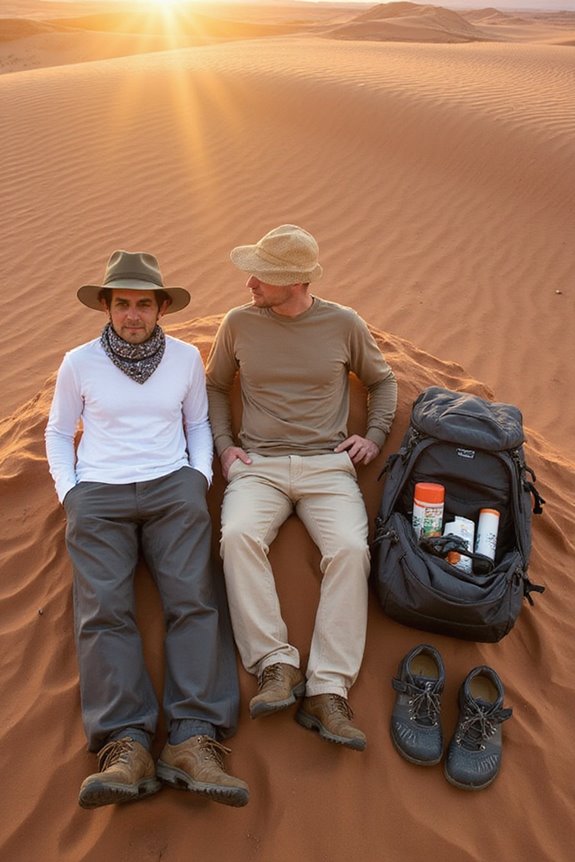 comfortable protective desert clothing