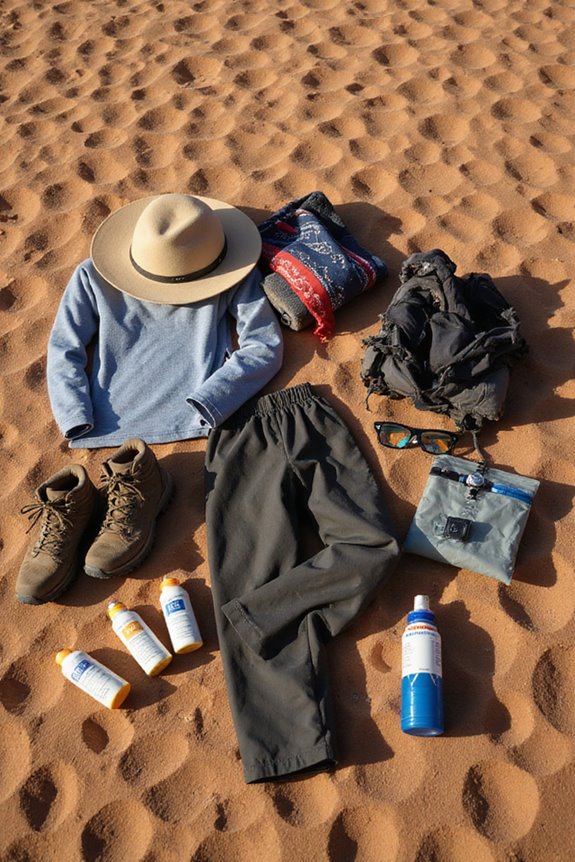 desert camping clothing essentials