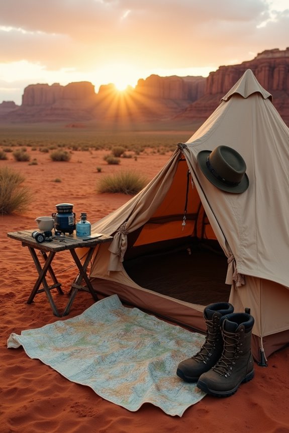 desert camping essential tips