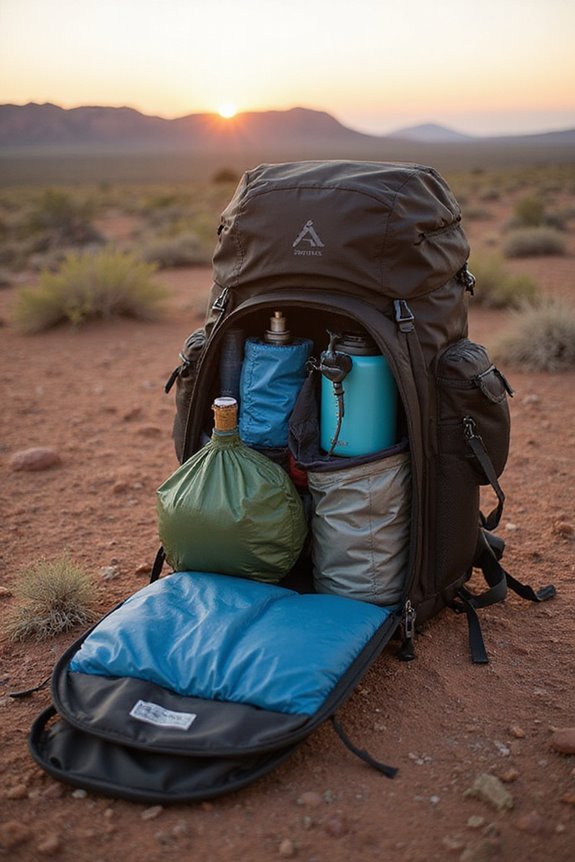 efficient camping gear organization