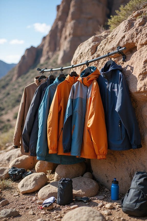 key features for rain jackets