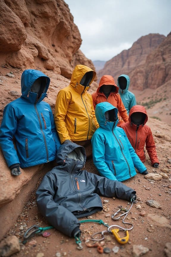 lightweight rain jackets selection