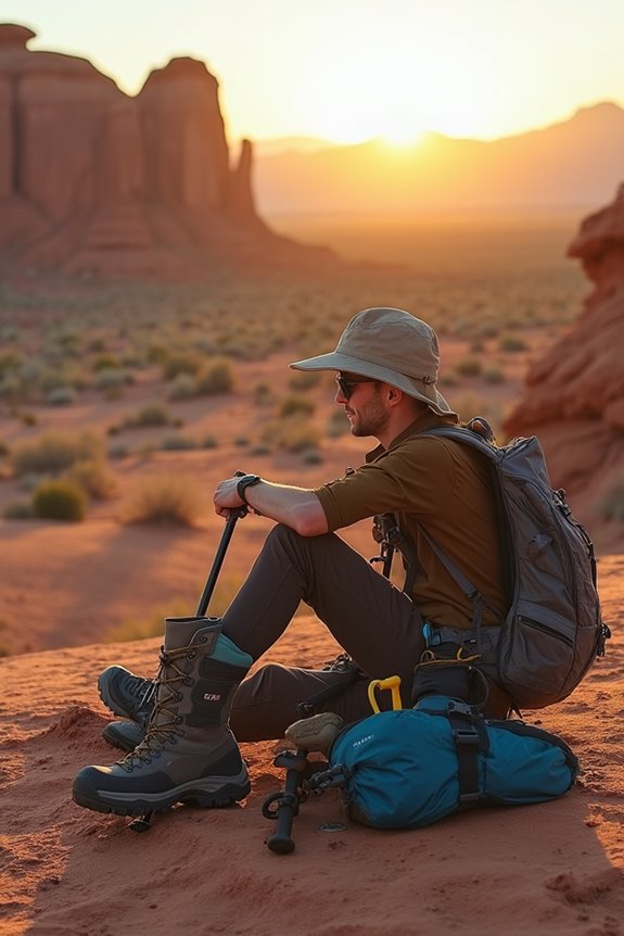 optimal desert hiking conditions