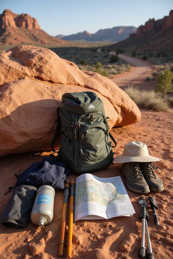 select appropriate hiking equipment