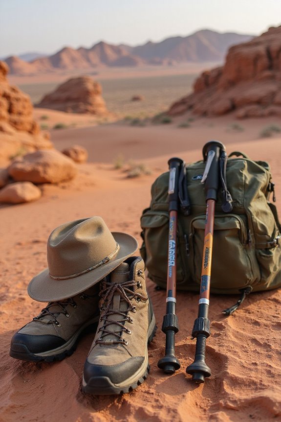 selecting desert hiking trails