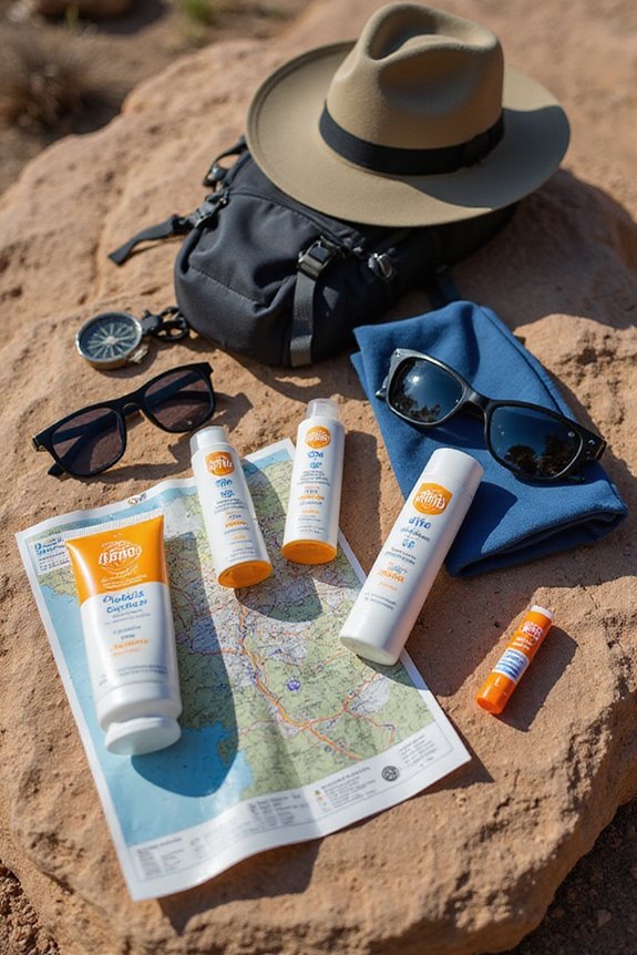 sunscreen application for protection