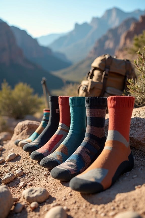 waterproof hiking socks selection