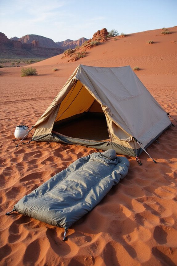 desert camping essentials outlined