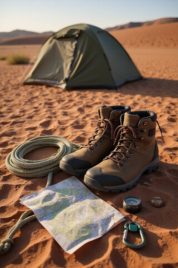 desert camping physical challenges