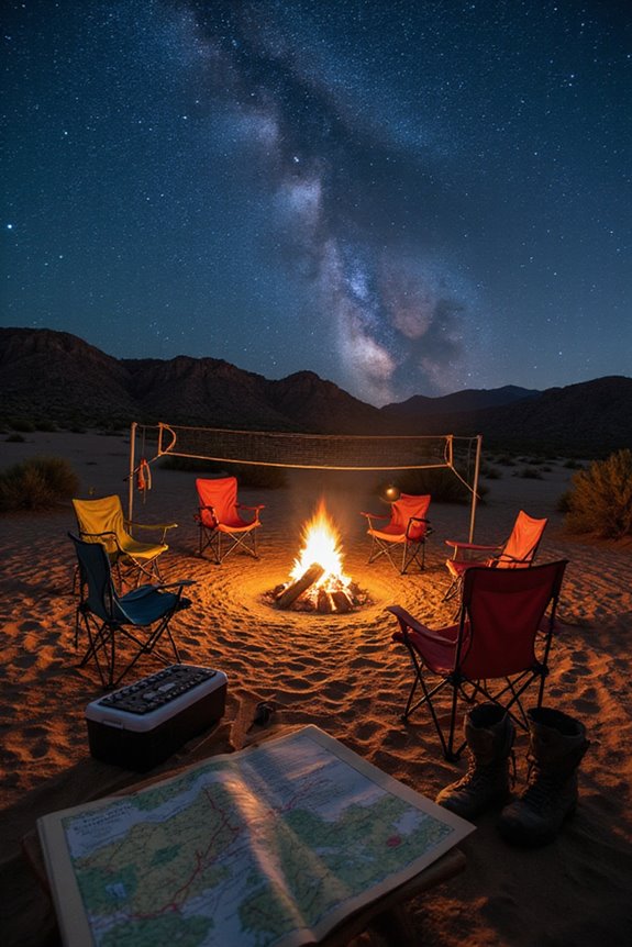 desert camping social bonding