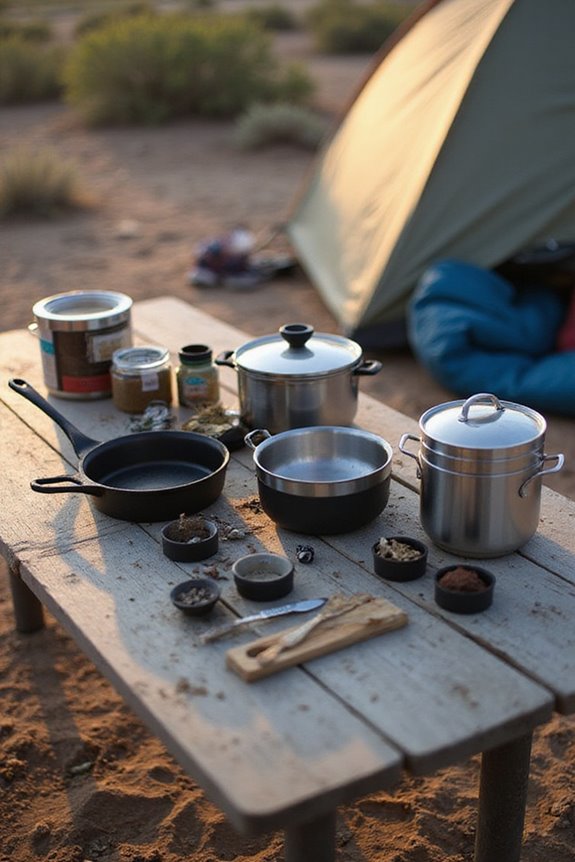 essential camp cooking supplies