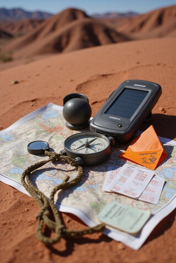 marking routes in desert