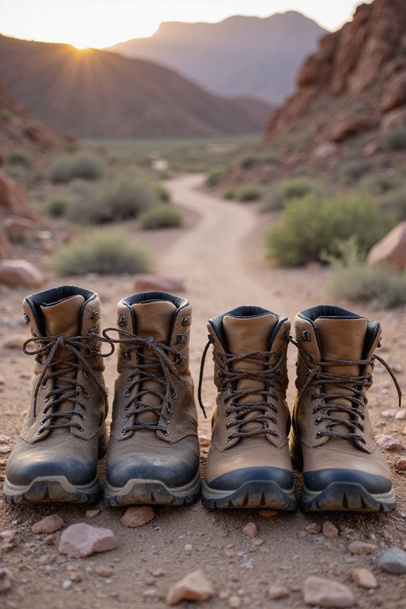 terrain specific hiking boot selection